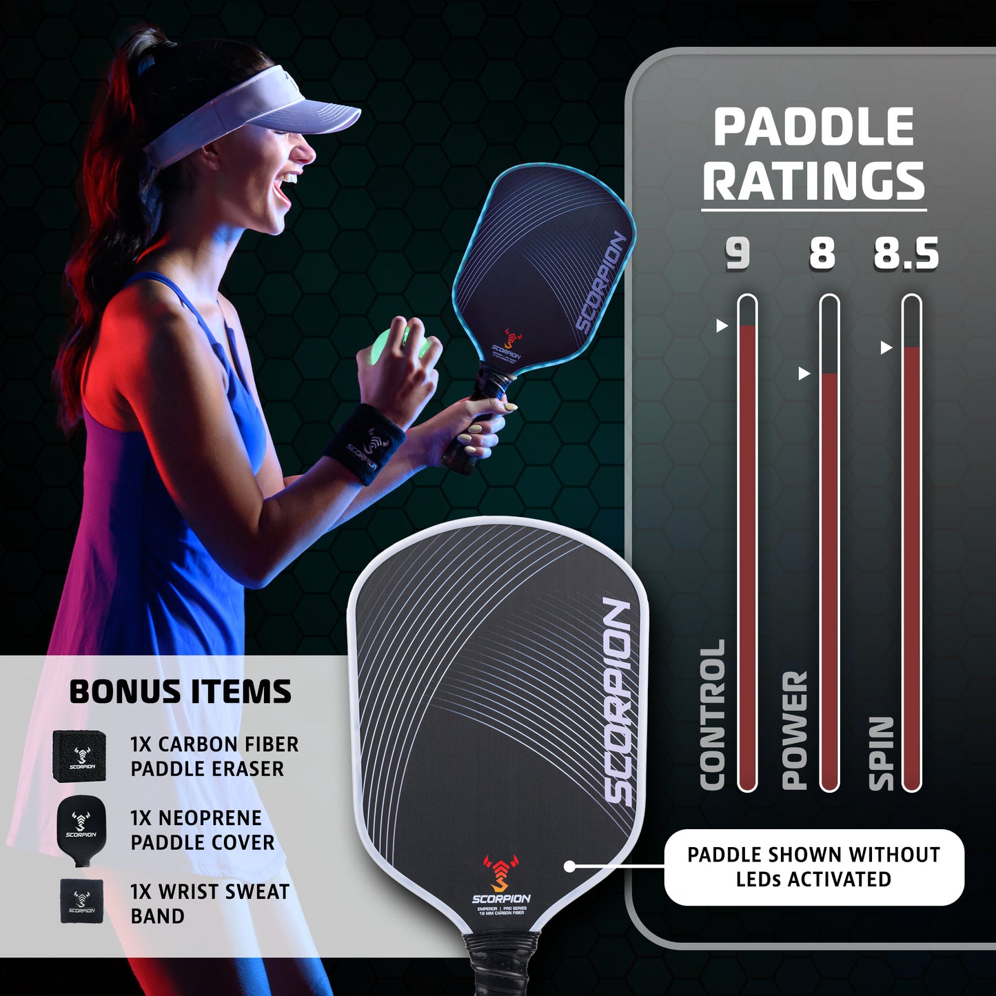 Emperor (Toray T700) Carbon Fiber Paddle – 1 Unit