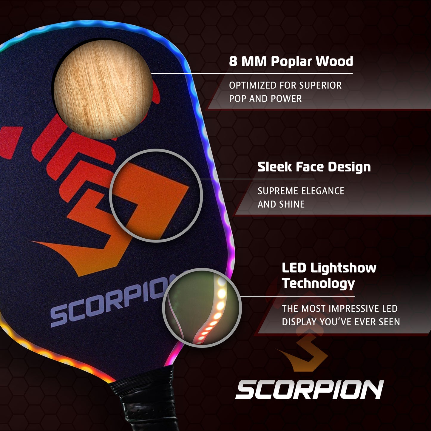 Genesis Wood Pickleball Paddle 2 Paddle Set with Carrying Bag and 4 Pickleballs