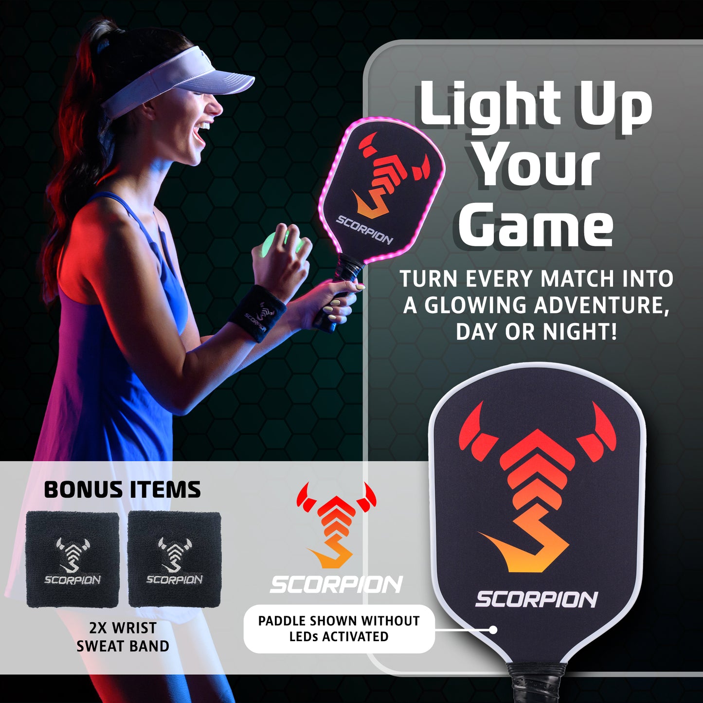 Genesis Wood Pickleball Paddle 2 Paddle Set with Carrying Bag and 4 Pickleballs